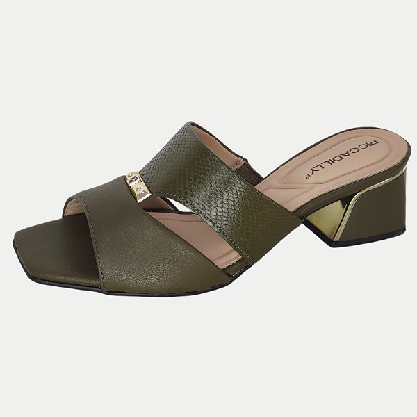 TAMANCO PICCADILLY SALTO ALTO ACTIVE VERDE MILITAR FEMININO ADULTO