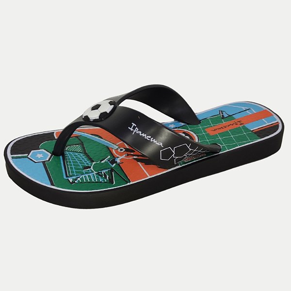CHINELO GRENDENE DEDO IPANEMA SPORTY PRETO MASCULINO INFANTIL