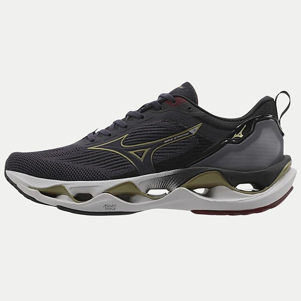 TÊNIS MIZUNO WAVE STRATOS 3 AZUL MARINHO MASCULINO ADULTO