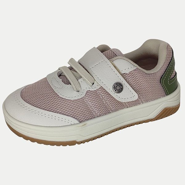 TÊNIS KIDY CASUAL HAPPY COM CADARÇO BEGE MASCULINO INFANTIL