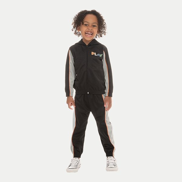 CONJ. INVERNO BY GUS CALÇA/JAQUETA COM CAPUZ POLIAMIDA MASCULINO INFANTIL