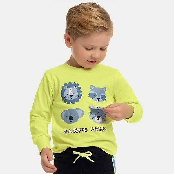 CAMISETA BY GUS ML COMFORT ALGODÃO SILKADA LIMA MASCULINA INFANTIL