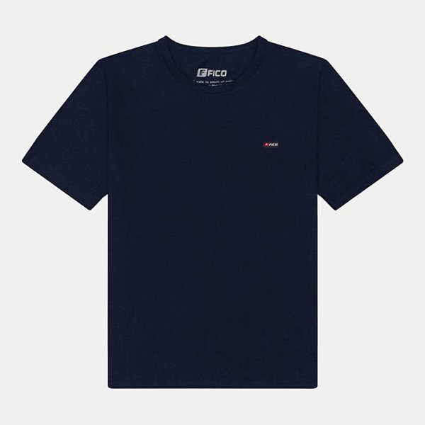 CAMISETA FICO MC COMFORT LISA BD GOLA REDONDA AZUL MARINHO ADULTO