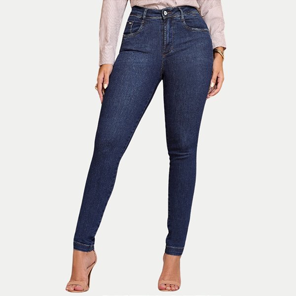 CALÇA MAC JEANS JEANS E ELASTANO CIGARRET LAVAGEM MEDIA FEMININA ADULTO