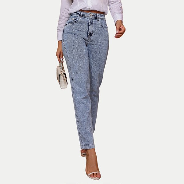 CALÇA MAC JEANS JEANS BRUTO MOM LAVAGEM CLARA FEMININA ADULTO