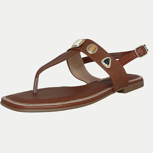 SANDALIA VIA SCARPA RASTEIRA TIRAMISSU MARROM FEMININA ADULTO