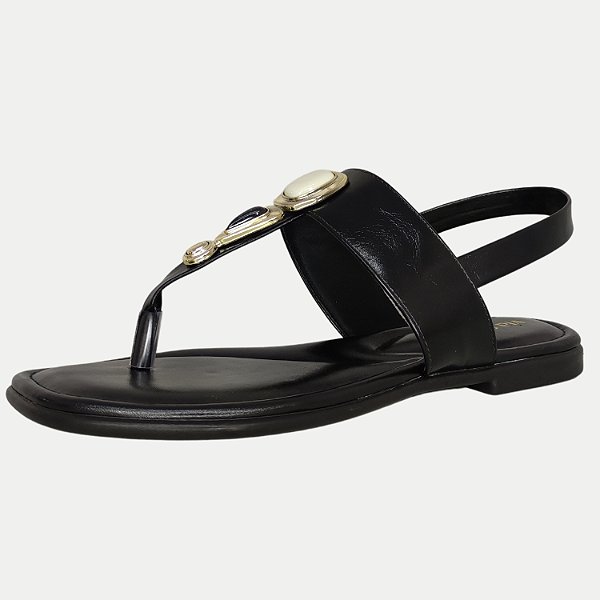 SANDALIA VIA SCARPA RASTEIRA  PRETO FEMININA ADULTO