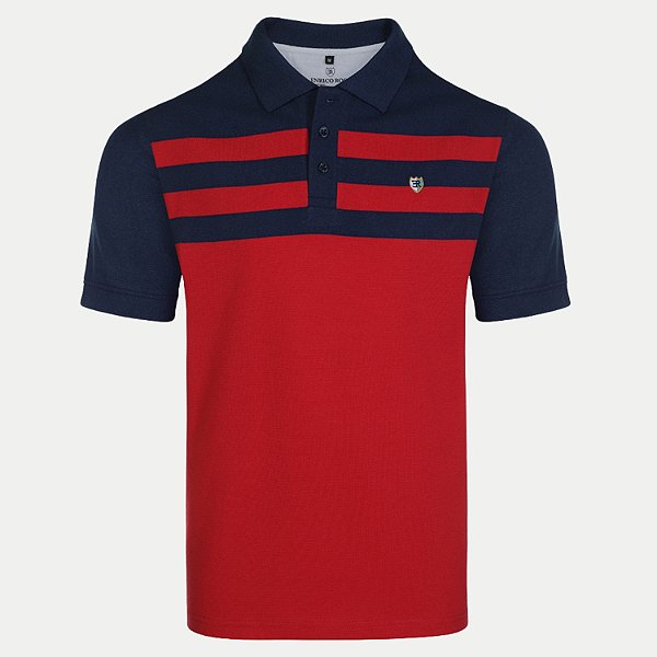 POLO ENRICO ROSSI MANGA CURTA  COMFORT ALGODÃO COM POLIESTER MASCULINO ADULTO