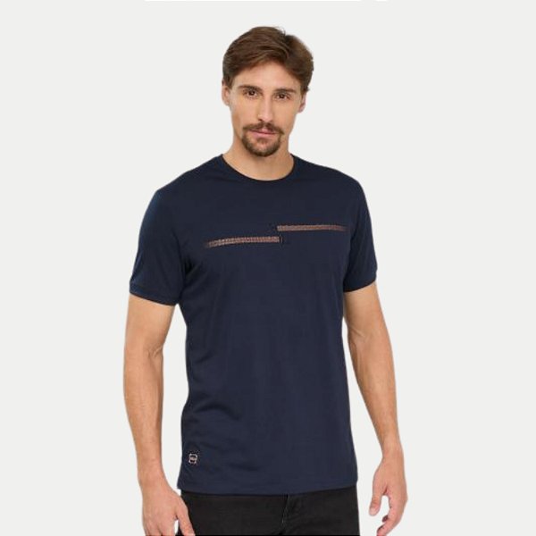 CAMISETA SALLO MANGA CURTA SLIM MISTA SILKADA MASCULINA ADULTO