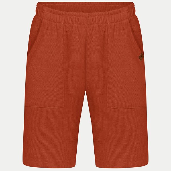 BERMUDA ALAKAZOO MOLETOM CASUAL TERRECOTA MASCULINO INFANTIL