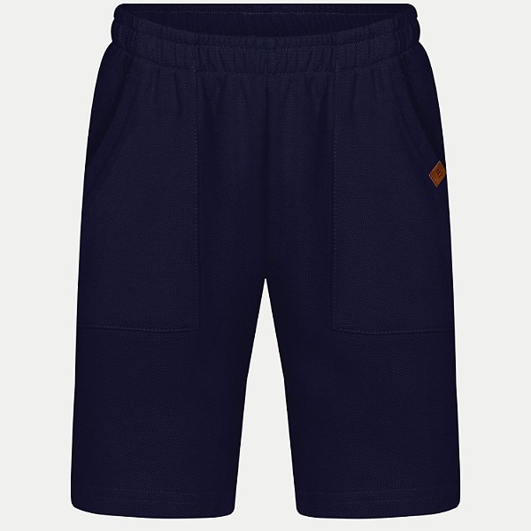 BERMUDA ALAKAZOO MOLETOM CASUAL AZUL MARINHO MASCULINA INFANTIL
