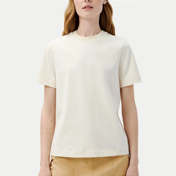 BLUSA HERING MANGA CURTA VISCOSE E POLIAMIDA TRICO FEMININA ADULTO