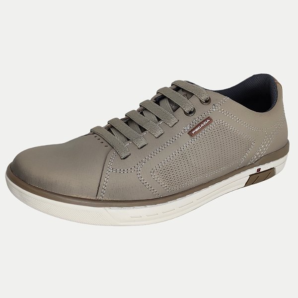 TÊNIS PEGADA CASUAL COURO COM CADARÇO MASCULINO ADULTO