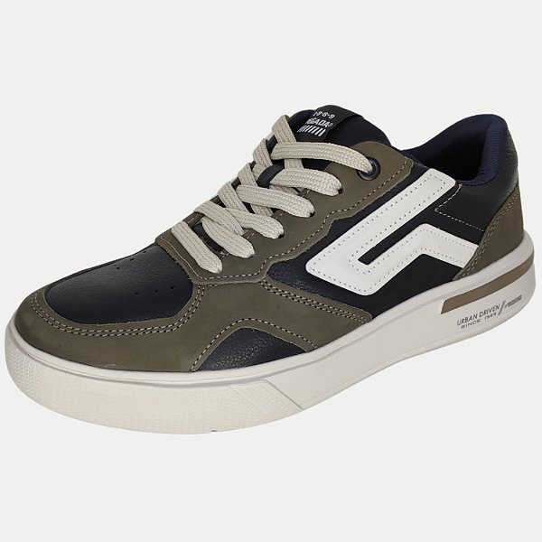 TÊNIS PEGADA CASUAL COM CADARÇO COURO MASCULINO ADULTO