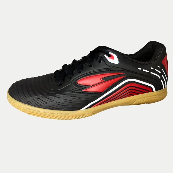 TÊNIS DRAY FUTSAL PRATYK PRETO E VERMELHO SINTÉTICO MASCULINO