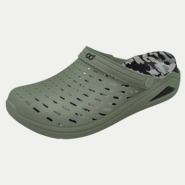 SANDALIA BOAONDA CLOG BRAVE VERDE MILITAR MASCULINO ADULTO
