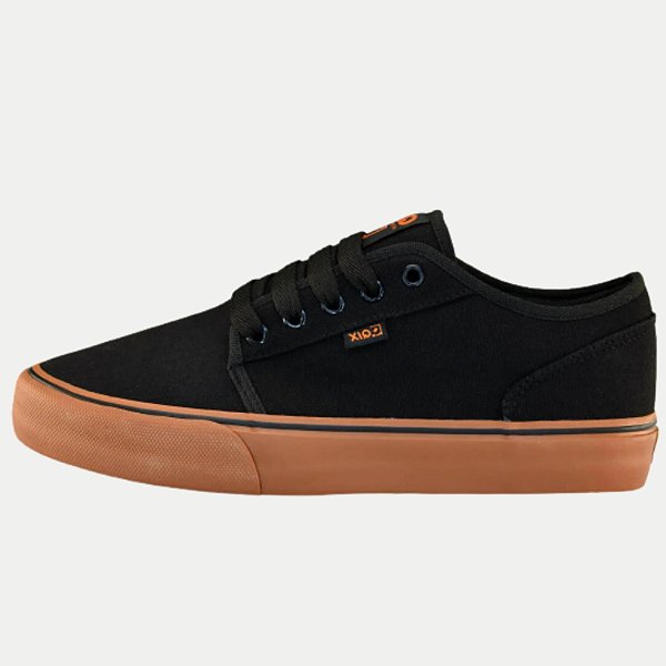 TÊNIS QIX SKATE PRETO COM CARAMELO CALIFORNIA MASCULINO ADULTO