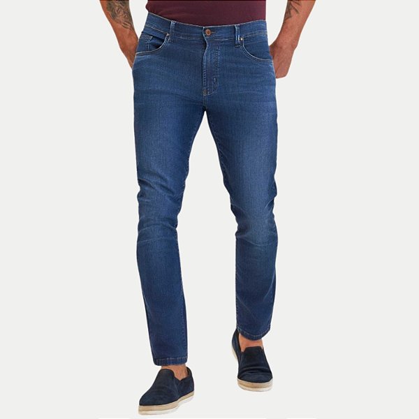 CALÇA YOUNG JEANS MÉDIO COM ELASTANO SLIM MASCULINA ADULTO