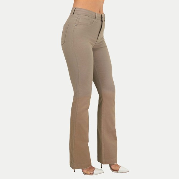 CALÇA SHOT BRIM COM ELASTANO BOOTCUT FEMININA ADULTO