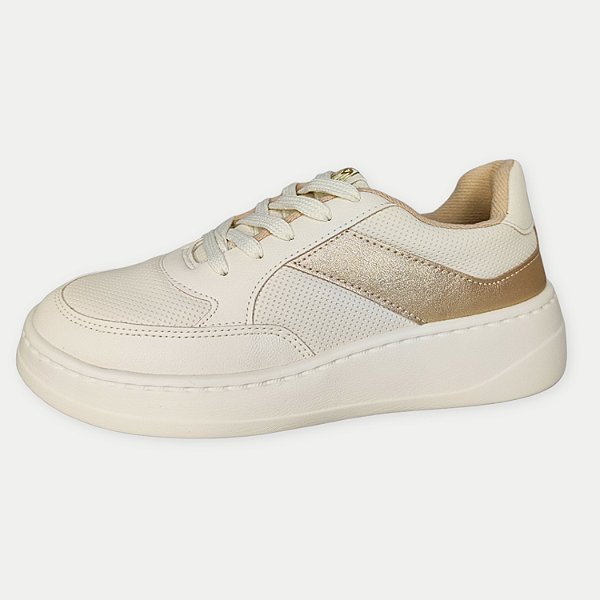 TÊNIS MODARE CASUAL COM CADARÇO OFFWHITE FEMININO ADULTO
