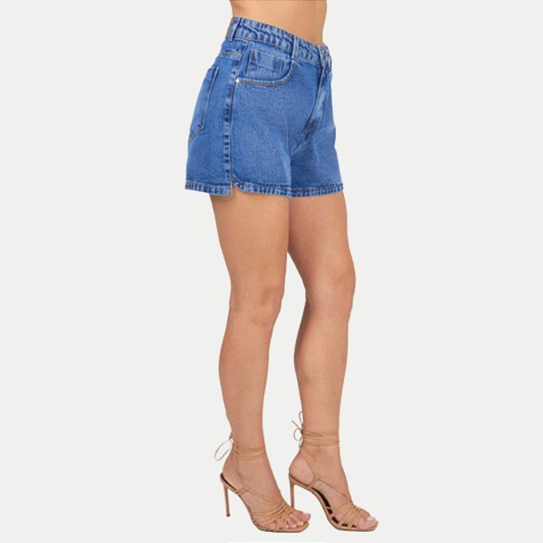 SHORT SHOT JEANS BRUTO BÁSICO FEMININO ADULTO