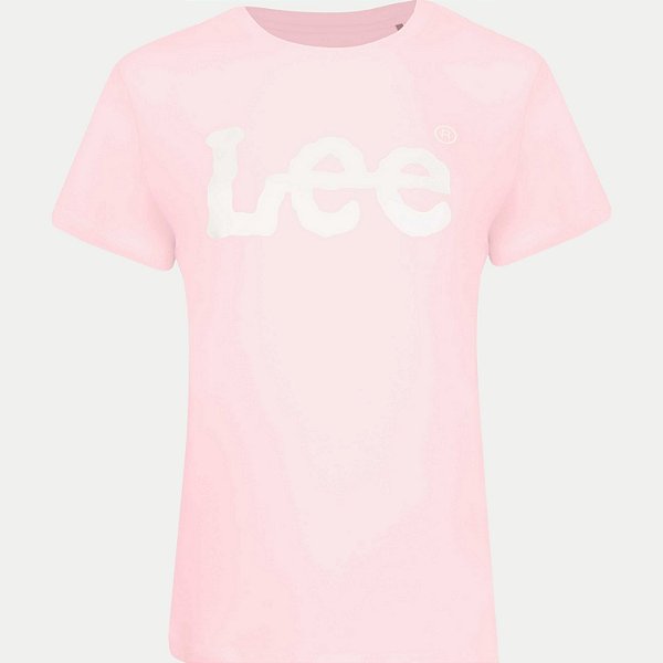 BLUSA LEE MANGA CURTA TSHIRT ROSA ALGODÃO SILKADA FEMININA ADULTO