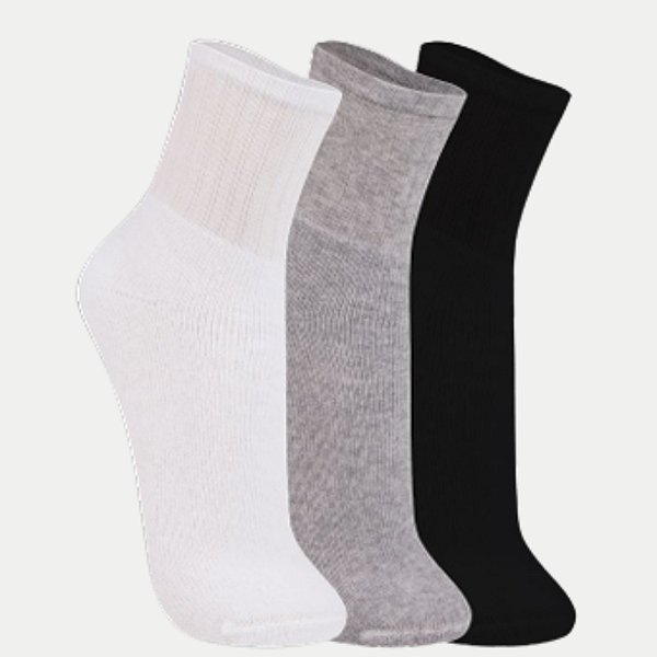 MEIA TRIFIL SOQUETE CANO LONGO UNISEX (CORES SORTIDAS) 30176-P