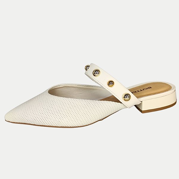 MULLEN BOTTERO RASTEIRA COURO OFFWHITE FEMININO ADULTO