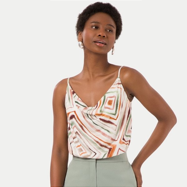 BLUSA LUNENDER REGATA C0135 POLIESTER ESTAMPA FEMININA ADULTO