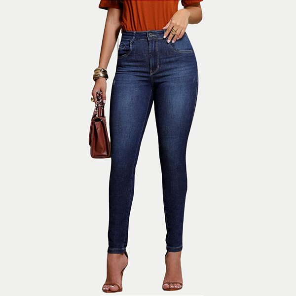 CALÇA MAC JEANS COM ELASTANO SKINNY FEMININA ADULTO