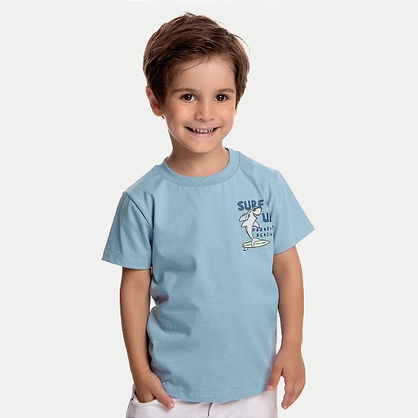 CAMISETA BY GUS MANGA CURTA COMFORT ALGODÃO SILKADA MASCULINA INFANTIL