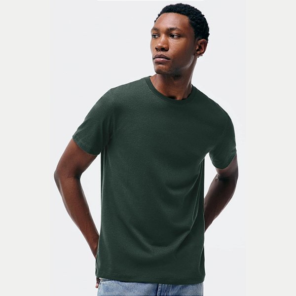 CAMISETA HERING MANGA CURTA COMFORT VERDE MASCULINA ADULTO