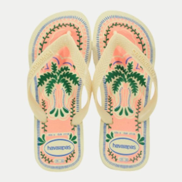 CHINELO HAVAIANAS TOP SUMMER VIBES DE DEDO CREME FEMININO ADULTO