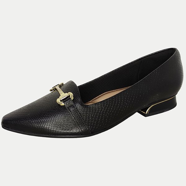 SAPATO PICCADILLY SALTO BAIXO ACTIVE PRETO FEMININO ADULTO