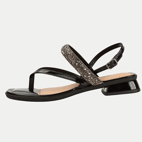 SANDALIA DAKOTA SALTO BAIXO PRETO FEMININA ADULTO