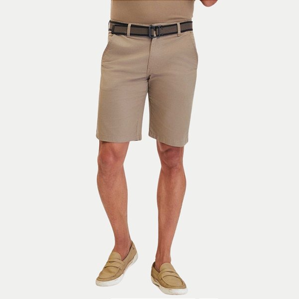 BERMUDA YOUNG BRIM COM ELASTANO ESPORTE FINO CAQUE MASCULINA ADULTO