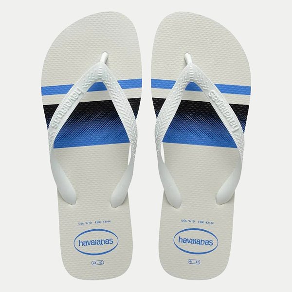 CHINELO HAVAIANAS TOP BASIC DE DEDO BRANCO MASCULINO ADULTO