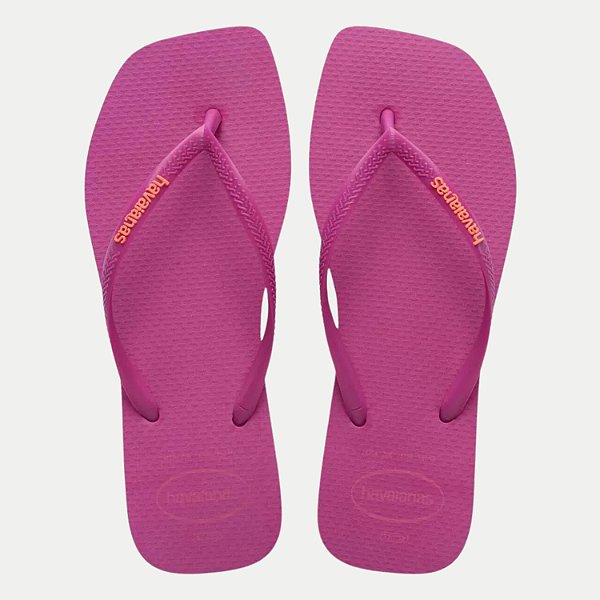 CHINELO HAVAIANAS SLIM SQUARE LOGO POP UP PINK FEMININO ADULTO