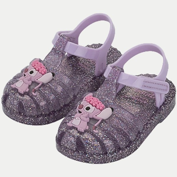 SANDALIA GRENDENE DISNEY DUO ANGEL LILAS FEMININA INFANTIL
