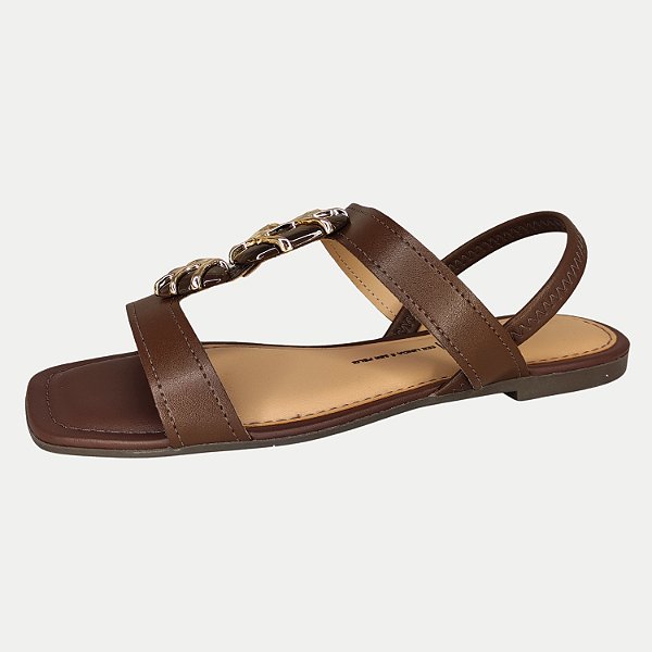 SANDALIA DAKOTA RASTEIRA MARROM FEMININA ADULTO