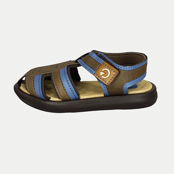 SANDALIA CARTAGO MINI II PAPETE BABY MARROM  MASCULINA INFANTIL