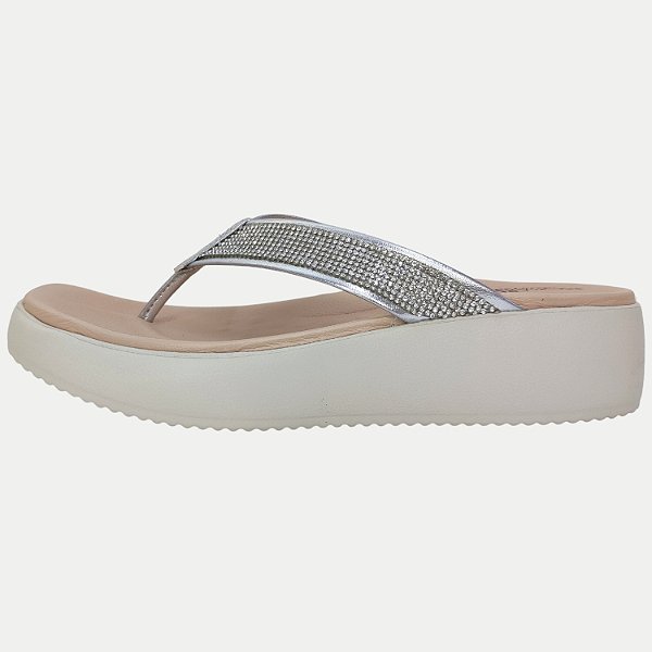 TAMANCO MODARE ANABELA BAIXO PRATA FEMININO ADULTO