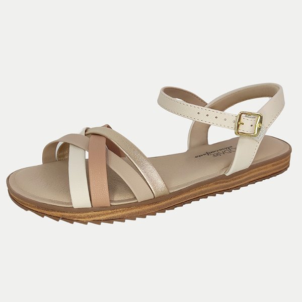 SANDALIA MODARE RASTEIRA MULTICOR NUDE FEMININA ADULTO
