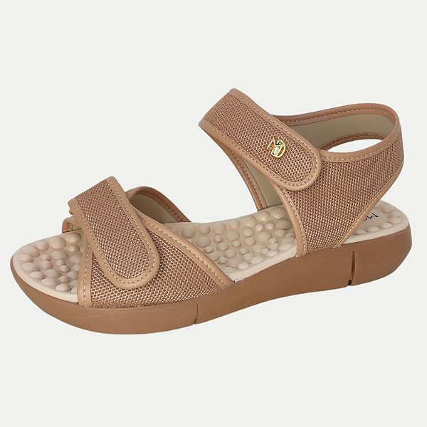 SANDALIA MODARE PAPETE NUDE MASSAGEADOR FEMININA ADULTO