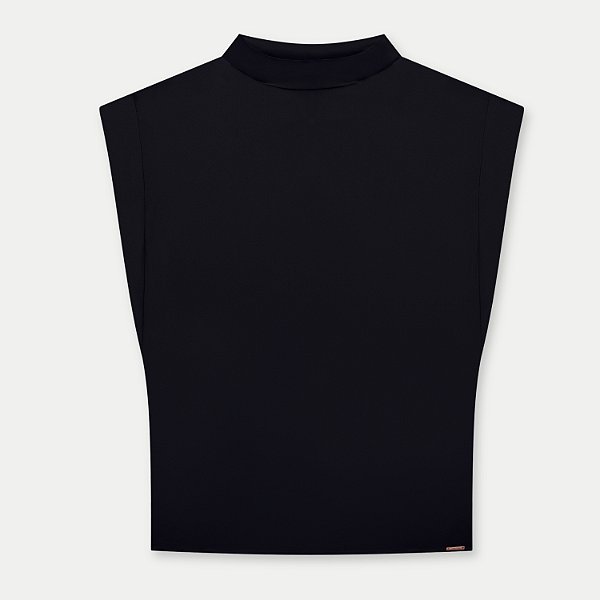 BLUSA LUNENDER REGATA PRETA VISCOSE FEMININA ADULTO