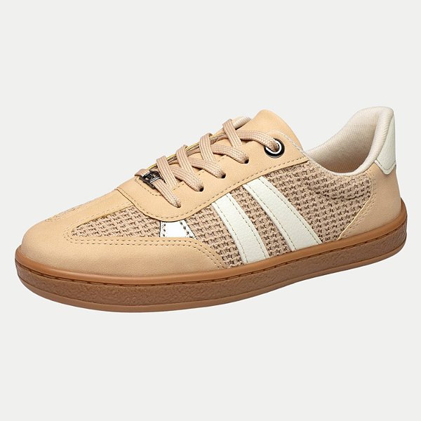 TÊNIS DAKOTA CASUAL NUDE COM CADARÇO FEMININO ADULTO