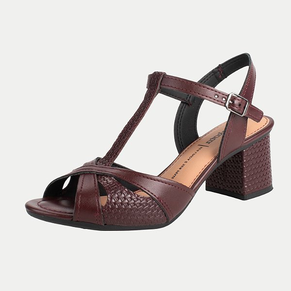 SANDALIA DAKOTA SALTO MEDIO ACTIVE MARROM FEMININA ADULTO