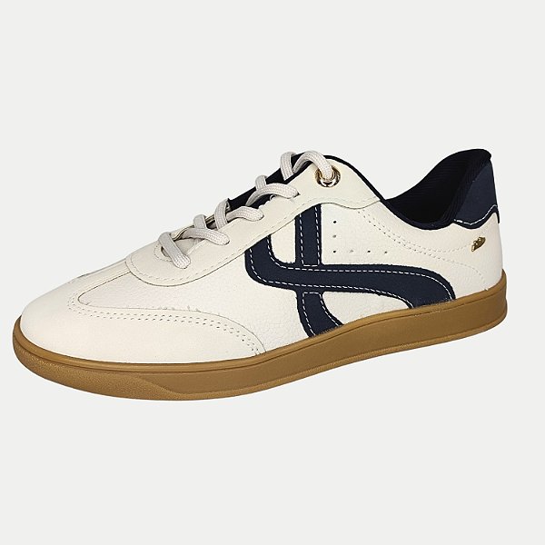 TÊNIS DAKOTA CASUAL COM CADARÇO MARFIM FEMININO ADULTO