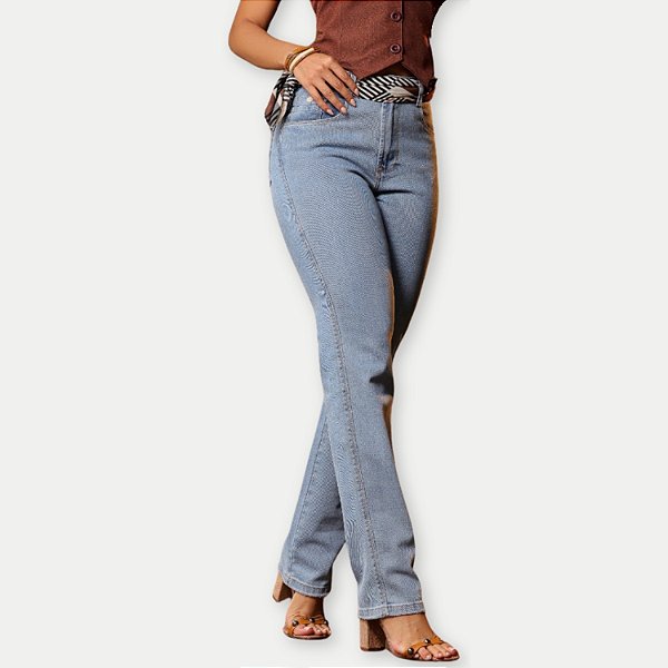 CALÇA MAC JEANS JEANS COM ELASTANO COMFORT FEMININA ADULTO