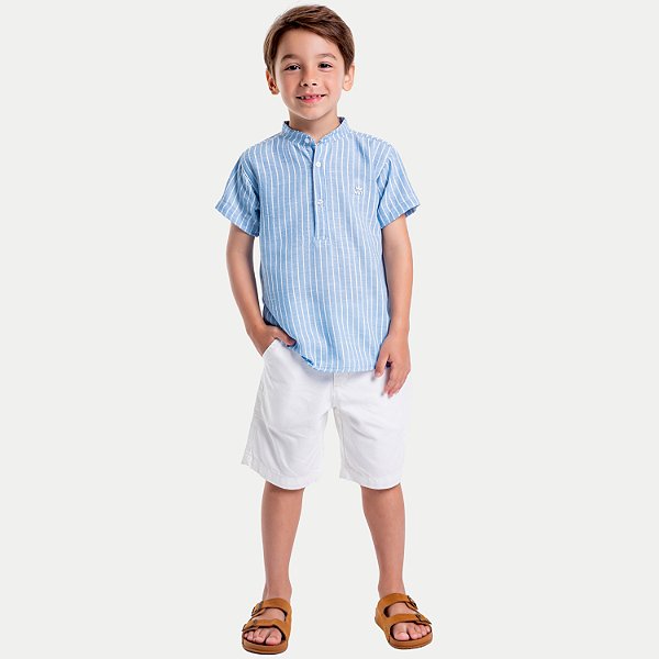 CONJUNTO VERÃO VIGAT BERMUDA E CAMISA MANGA CURTA POLIESTER MASCULINO INFANTIL